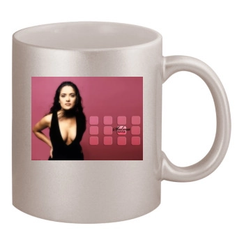 Salma Hayek 11oz Metallic Silver Mug