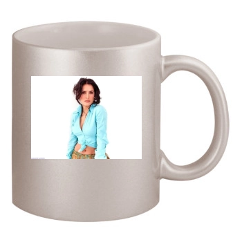 Salma Hayek 11oz Metallic Silver Mug