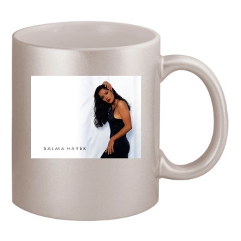 Salma Hayek 11oz Metallic Silver Mug