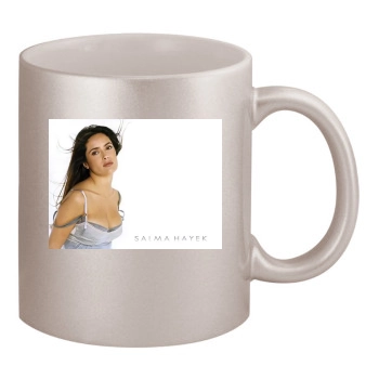 Salma Hayek 11oz Metallic Silver Mug