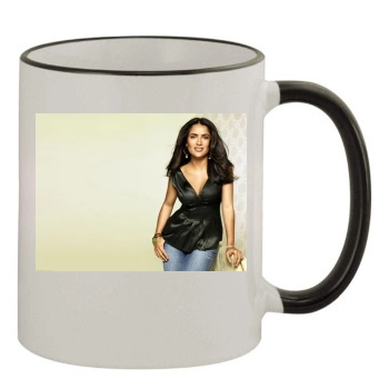 Salma Hayek 11oz Colored Rim & Handle Mug