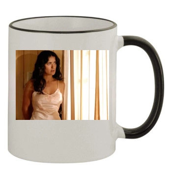 Salma Hayek 11oz Colored Rim & Handle Mug