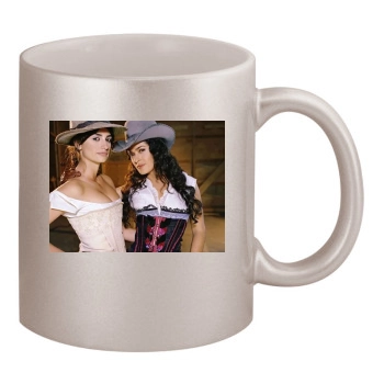 Salma Hayek 11oz Metallic Silver Mug