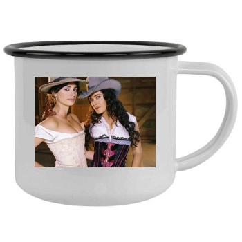 Salma Hayek Camping Mug