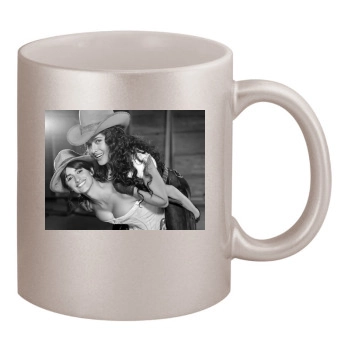 Salma Hayek 11oz Metallic Silver Mug