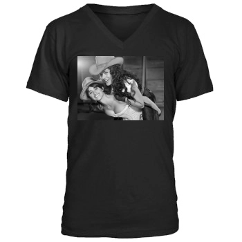 Salma Hayek Men's V-Neck T-Shirt