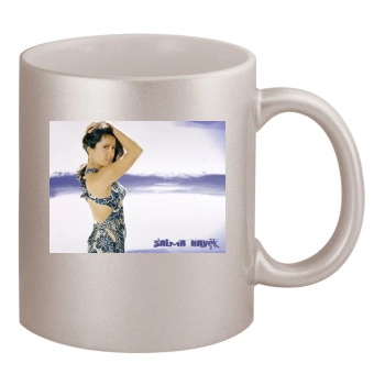 Salma Hayek 11oz Metallic Silver Mug