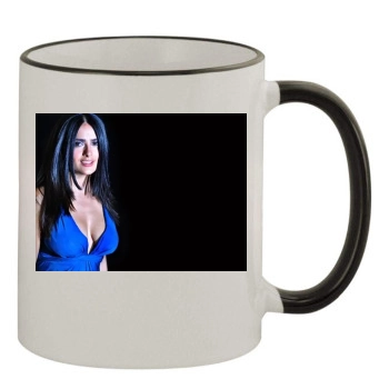 Salma Hayek 11oz Colored Rim & Handle Mug