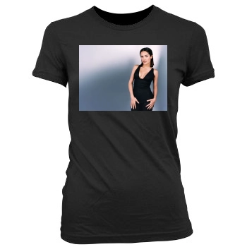 Salma Hayek Women's Junior Cut Crewneck T-Shirt