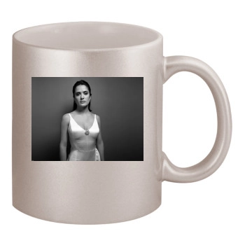 Salma Hayek 11oz Metallic Silver Mug