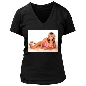 Samantha Fox Women's Deep V-Neck TShirt