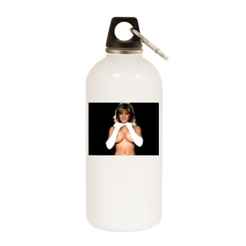 Samantha Fox White Water Bottle With Carabiner