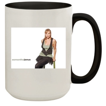 Samantha Janus 15oz Colored Inner & Handle Mug