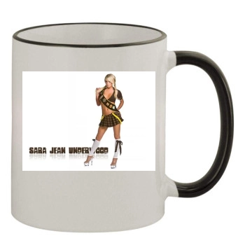 Sara Jean Underwood 11oz Colored Rim & Handle Mug