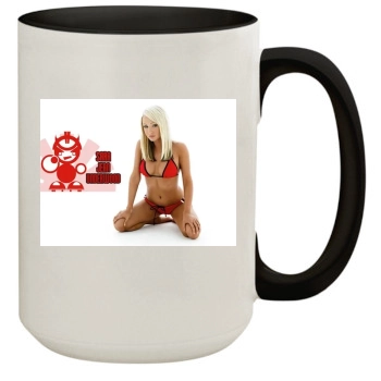 Sara Jean Underwood 15oz Colored Inner & Handle Mug