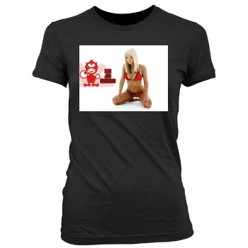 Sara Jean Underwood Women's Junior Cut Crewneck T-Shirt