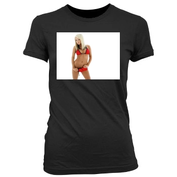 Sara Jean Underwood Women's Junior Cut Crewneck T-Shirt