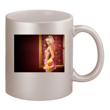 Sara Jean Underwood 11oz Metallic Silver Mug