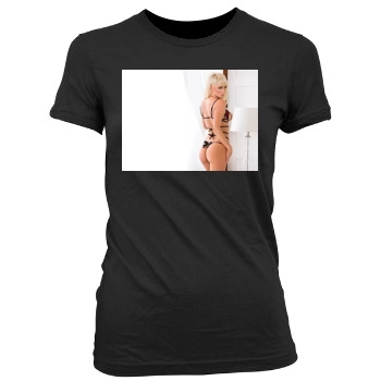 Sara Jean Underwood Women's Junior Cut Crewneck T-Shirt