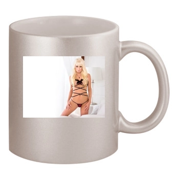 Sara Jean Underwood 11oz Metallic Silver Mug