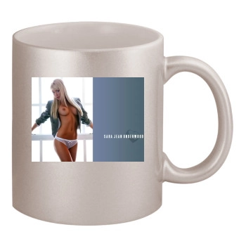 Sara Jean Underwood 11oz Metallic Silver Mug