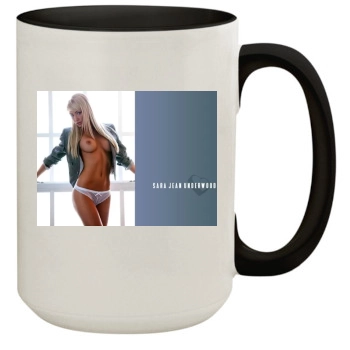 Sara Jean Underwood 15oz Colored Inner & Handle Mug