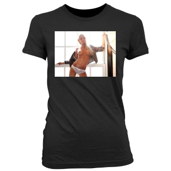 Sara Jean Underwood Women's Junior Cut Crewneck T-Shirt