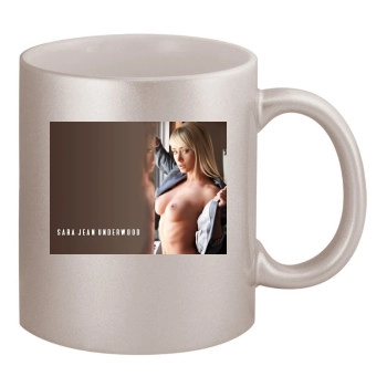 Sara Jean Underwood 11oz Metallic Silver Mug