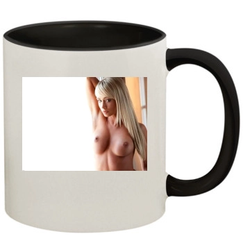 Sara Jean Underwood 11oz Colored Inner & Handle Mug