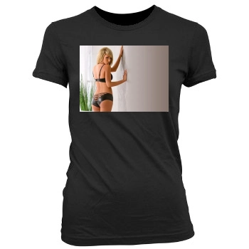 Sara Jean Underwood Women's Junior Cut Crewneck T-Shirt