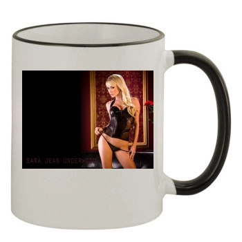 Sara Jean Underwood 11oz Colored Rim & Handle Mug