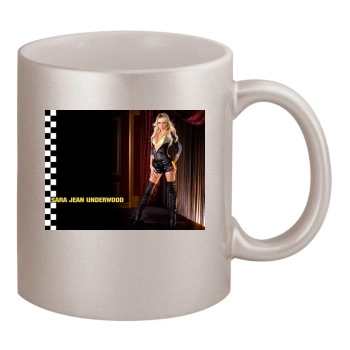 Sara Jean Underwood 11oz Metallic Silver Mug