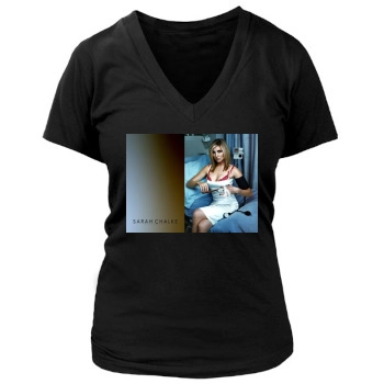 Sarah Chalke Women's Deep V-Neck TShirt