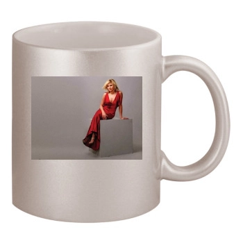 Sarah Chalke 11oz Metallic Silver Mug