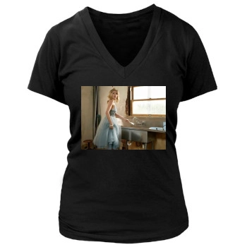 Sarah Chalke Women's Deep V-Neck TShirt