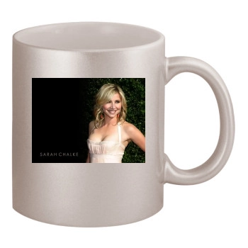 Sarah Chalke 11oz Metallic Silver Mug