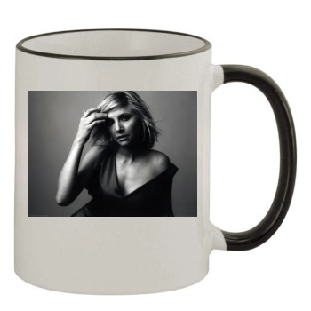 Sarah Chalke 11oz Colored Rim & Handle Mug