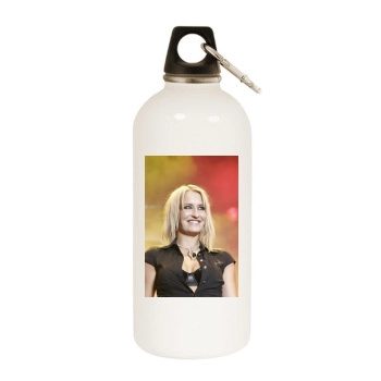 Sarah Connor White Water Bottle With Carabiner