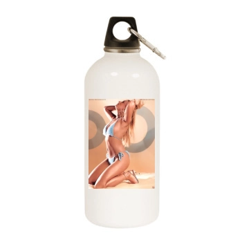 Sarah Connor White Water Bottle With Carabiner