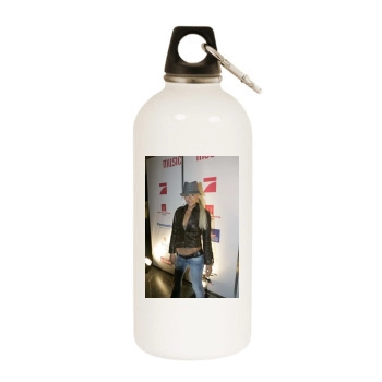 Sarah Connor White Water Bottle With Carabiner