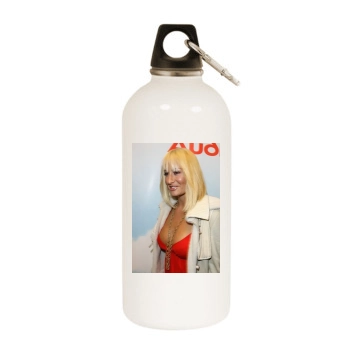 Sarah Connor White Water Bottle With Carabiner