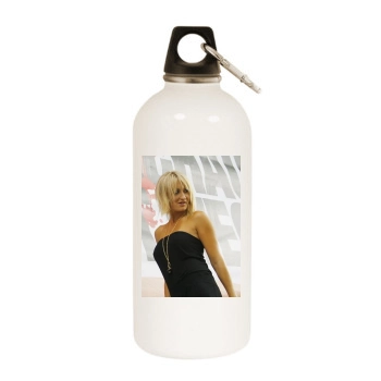 Sarah Connor White Water Bottle With Carabiner