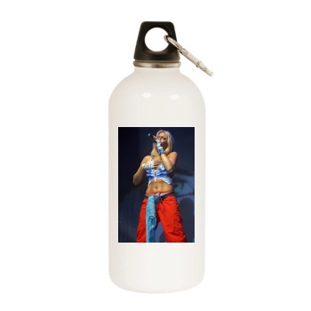 Sarah Connor White Water Bottle With Carabiner