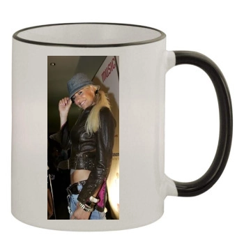 Sarah Connor 11oz Colored Rim & Handle Mug