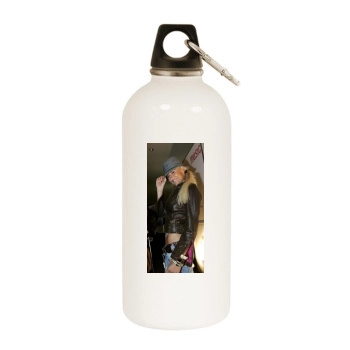 Sarah Connor White Water Bottle With Carabiner