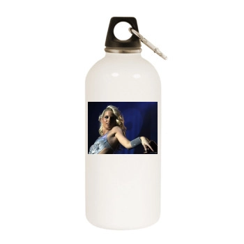 Sarah Harding White Water Bottle With Carabiner