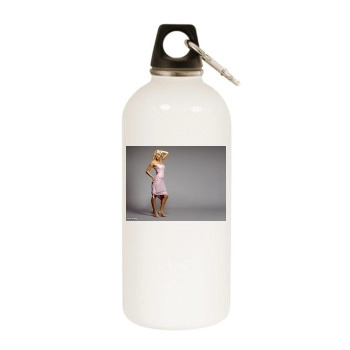 Sarah Harding White Water Bottle With Carabiner