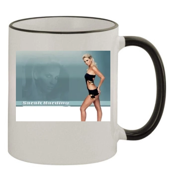 Sarah Harding 11oz Colored Rim & Handle Mug