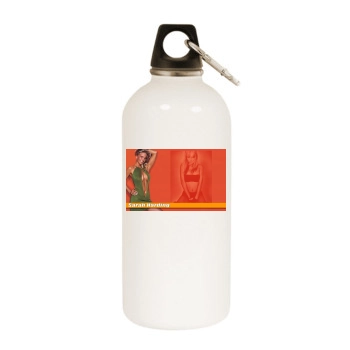 Sarah Harding White Water Bottle With Carabiner