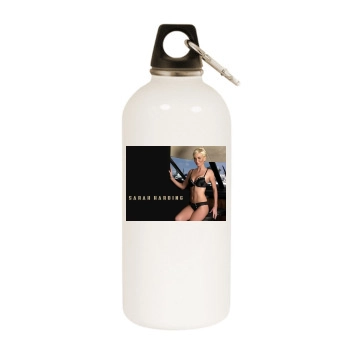 Sarah Harding White Water Bottle With Carabiner